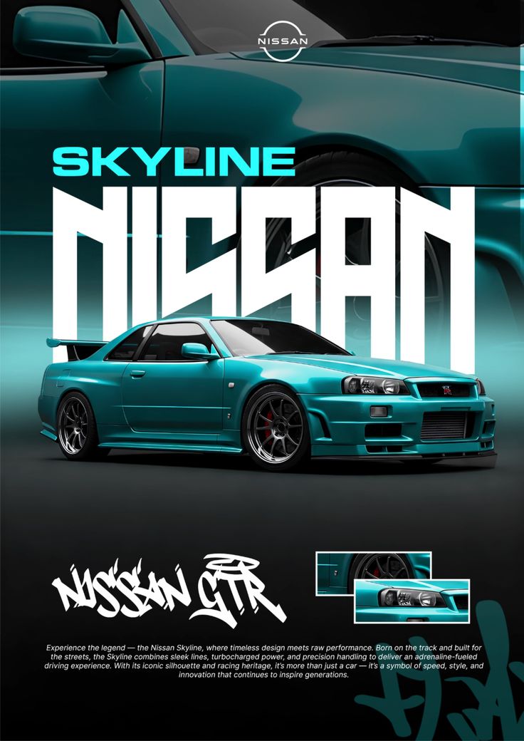 Nissan Skyline GT-R_ The Legend Reimagined Poster Design